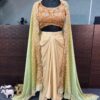 Orange Chinon Silk Embroidery Sequins Work Dhoti Suit | Jump Suits, Salwar suit, Casual Suits, Creative suits, Designer Suits, Palazzo Suits, Party Wear Suits, Patiala Suits, Straight Suits