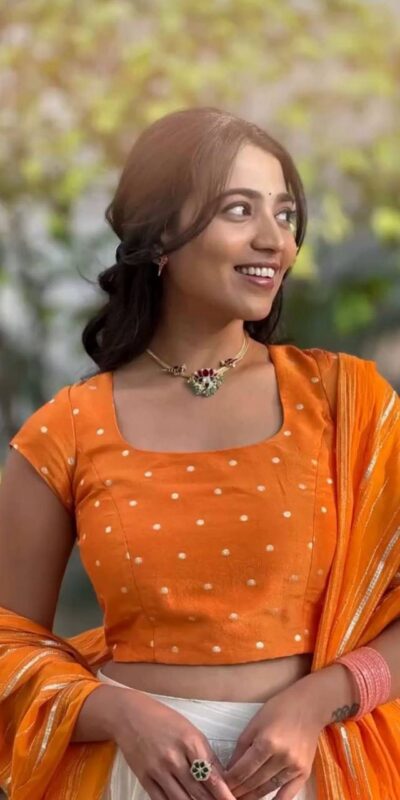 Orange Jacquard Silk Printed Lehenga Choli | Lehenga, Bollywood Lehenga, Creative Lehenga, Designer Lehenga, Embroidered Lehenga, Party Wear Lehenga
