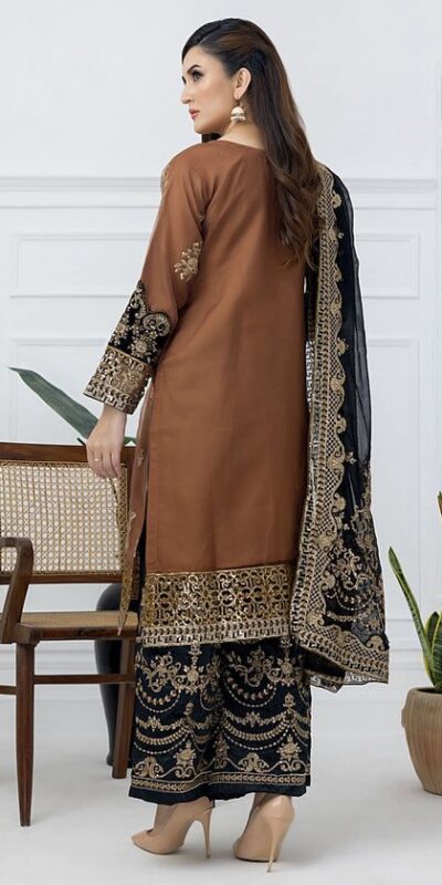 Orange Nylon Twil Net Embroidery Work Salwar Suit | Jump Suits, Salwar suit, Casual Suits, Creative suits, Designer Suits, Palazzo Suits, Party Wear Suits, Patiala Suits, Straight Suits