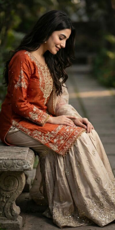 Orange Organza Silk Embroidery Lace Work Salwar Suit | Jump Suits, Salwar suit, Casual Suits, Creative suits, Designer Suits, Palazzo Suits, Party Wear Suits, Patiala Suits, Straight Suits