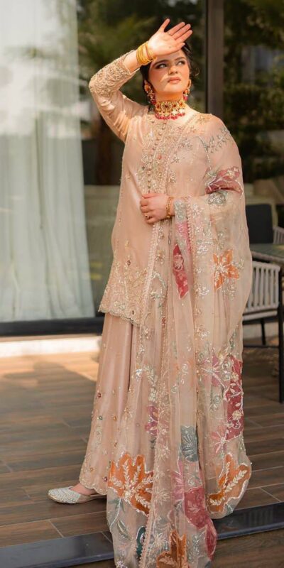 Peach Chinon Embroidery Digital Print Lehenga Choli | Lehenga, Bollywood Lehenga, Creative Lehenga, Designer Lehenga, Embroidered Lehenga, Party Wear Lehenga