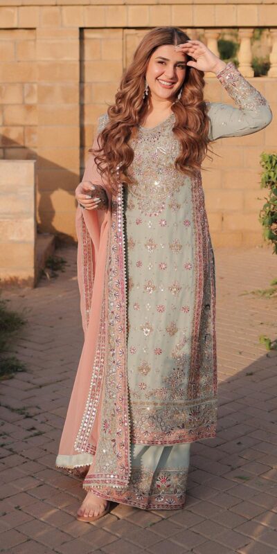 Peach Faux Georgette Lace Embroidery Work Salwar Suit | Jump Suits, Tops & Bottoms, Track Suits, Salwar suit, Casual Suits, Creative suits, Designer Suits, Palazzo Suits, Party Wear Suits, Patiala Suits, Straight Suits, Trendy Wear