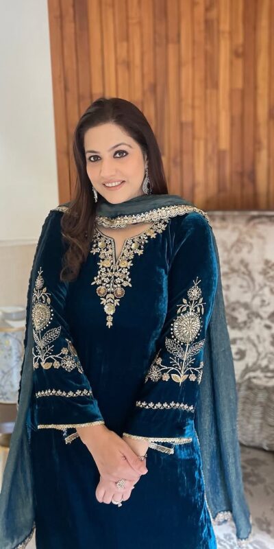Peacock Blue Velvet Sequence Work Salwar Suit | Jump Suits, Tops & Bottoms, Track Suits, Salwar suit, Casual Suits, Creative suits, Designer Suits, Palazzo Suits, Party Wear Suits, Patiala Suits, Straight Suits, Trendy Wear