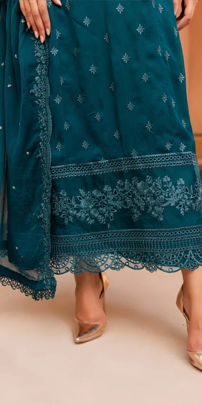 Perfect Teal Faux Georgette Embroider Salwar Suit | Jump Suits, Salwar suit, Casual Suits, Creative suits, Designer Suits, Palazzo Suits, Party Wear Suits, Patiala Suits, Straight Suits