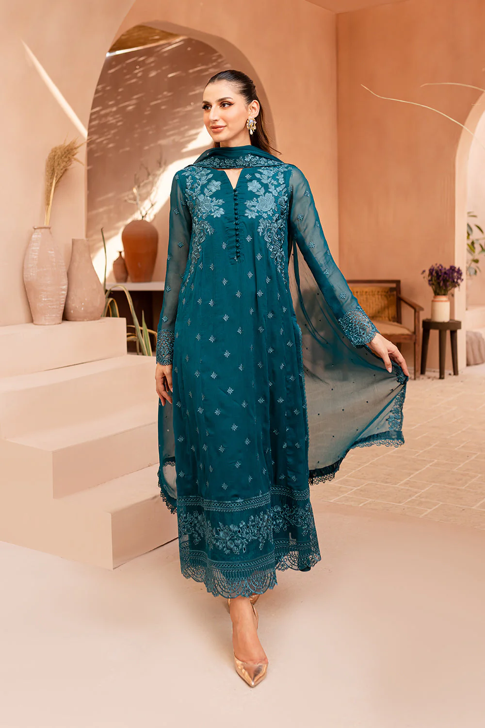 Perfect Teal Faux Georgette Embroider Salwar Suit | Jump Suits, Salwar suit, Casual Suits, Creative suits, Designer Suits, Palazzo Suits, Party Wear Suits, Patiala Suits, Straight Suits