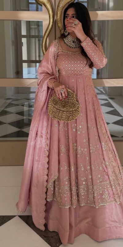 Pink Chinon Silk Lace Embroidery Work Lehenga Choli | Lehenga, Bollywood Lehenga, Creative Lehenga, Designer Lehenga, Embroidered Lehenga, Party Wear Lehenga