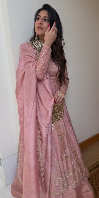 Pink Chinon Silk Lace Embroidery Work Lehenga Choli | Lehenga, Bollywood Lehenga, Creative Lehenga, Designer Lehenga, Embroidered Lehenga, Party Wear Lehenga
