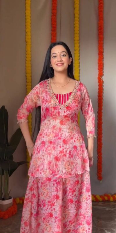 Pink Dhamal Jari Digital Print Mirror Work Salwar Suit | Jump Suits, Salwar suit, Casual Suits, Creative suits, Designer Suits, Palazzo Suits, Party Wear Suits, Patiala Suits, Straight Suits