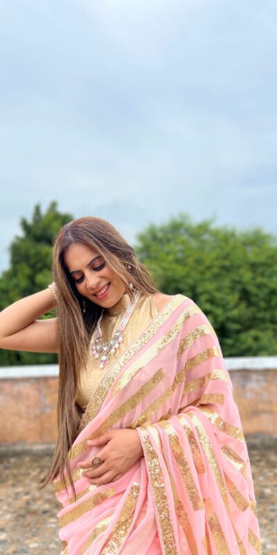 Pink Georgette Embroidery Sequence Saree | Sarees, Bollywood Sarees, Creative Sarees, Designer Sarees, Embroidered Sarees, Ethnic Saree, Modern Digital sarees, Party Wear Sarees