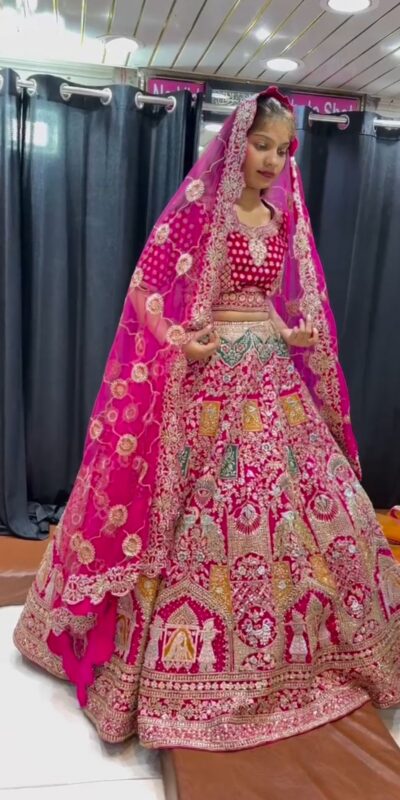 Pink Malai Satin Silk Embroidered Lehenga Choli | Lehenga, Bollywood Lehenga, Creative Lehenga, Designer Lehenga, Embroidered Lehenga, Party Wear Lehenga