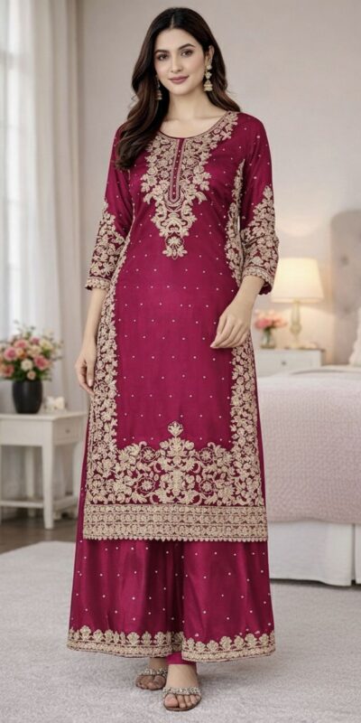 Pink Organza Silk Embroidery Work Salwar Suit | Jump Suits, Salwar suit, Casual Suits, Creative suits, Designer Suits, Palazzo Suits, Party Wear Suits, Patiala Suits, Straight Suits