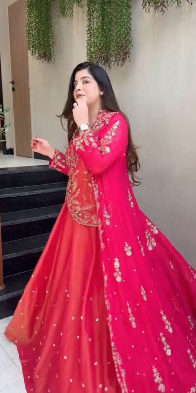 Pink Simar Embroidery Work Lehenga Choli | Lehenga, Bollywood Lehenga, Creative Lehenga, Designer Lehenga, Embroidered Lehenga, Party Wear Lehenga