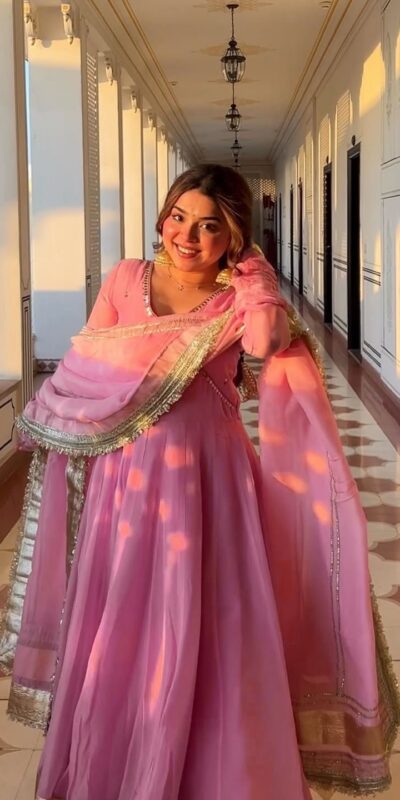 Pink Tabby Organza Embroidery Work Anarkali Suit | Anarkali Suits, Bollywood Anarkali, Creative-Anarkali, Designer Anarkali, Embroidered Anarkali, Party Wear Anarkali