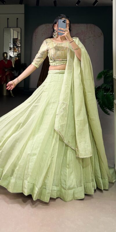 Pista Allen Crush Bead Sequins Work Lehenga Choli | Lehenga, Bollywood Lehenga, Creative Lehenga, Designer Lehenga, Embroidered Lehenga, Party Wear Lehenga