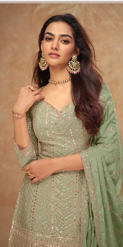 Pista Chinon Sequence Work Salwar Suit | Jump Suits, Salwar suit, Casual Suits, Creative suits, Designer Suits, Palazzo Suits, Party Wear Suits, Patiala Suits, Straight Suits
