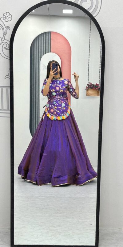 Purple Pure Fendy Thread Work Lehenga Choli | Lehenga, Bollywood Lehenga, Creative Lehenga, Designer Lehenga, Embroidered Lehenga, Party Wear Lehenga