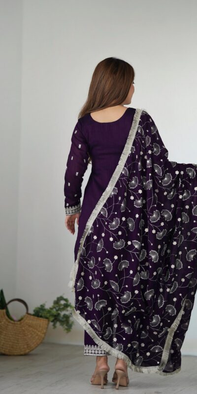Purple Rangoli Silk Sequence Jari Work Salwar Suit | Jump Suits, Salwar suit, Casual Suits, Creative suits, Designer Suits, Palazzo Suits, Party Wear Suits, Patiala Suits, Straight Suits