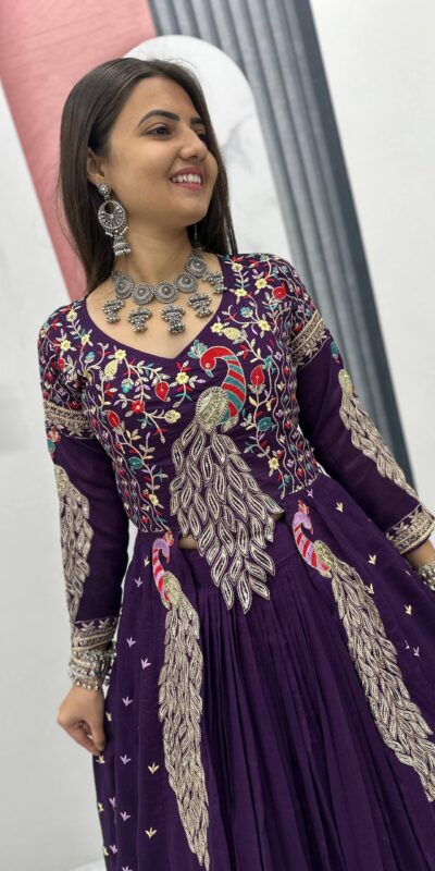 Purple Vichitra Sequence Work Lehenga Choli | Lehenga, Bollywood Lehenga, Creative Lehenga, Designer Lehenga, Embroidered Lehenga, Party Wear Lehenga