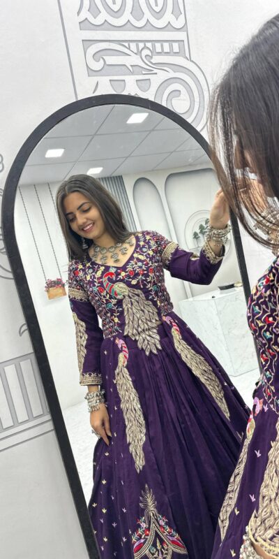 Purple Vichitra Sequence Work Lehenga Choli | Lehenga, Bollywood Lehenga, Creative Lehenga, Designer Lehenga, Embroidered Lehenga, Party Wear Lehenga