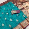 Rama Pethani Silk Zari Lace Weaving Work Saree | Sarees, Bollywood Sarees, Creative Sarees, Designer Sarees, Embroidered Sarees, Ethnic Saree, Modern Digital sarees, Party Wear Sarees
