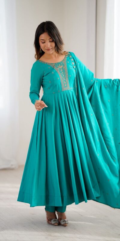 Rama Roman Chanderi Silk Handwork Salwar Suit | Jump Suits, Salwar suit, Casual Suits, Creative suits, Designer Suits, Palazzo Suits, Party Wear Suits, Patiala Suits, Straight Suits