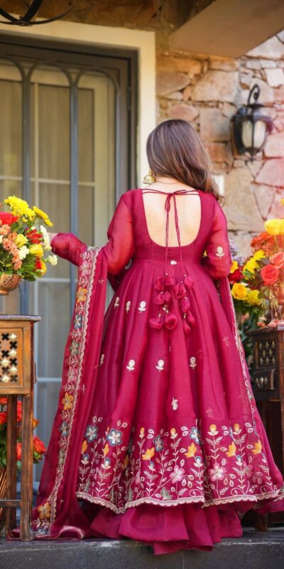 Rani Pink Organza Silk Sequence Work Salwar Suit | Jump Suits, Salwar suit, Casual Suits, Creative suits, Designer Suits, Palazzo Suits, Party Wear Suits, Patiala Suits, Straight Suits