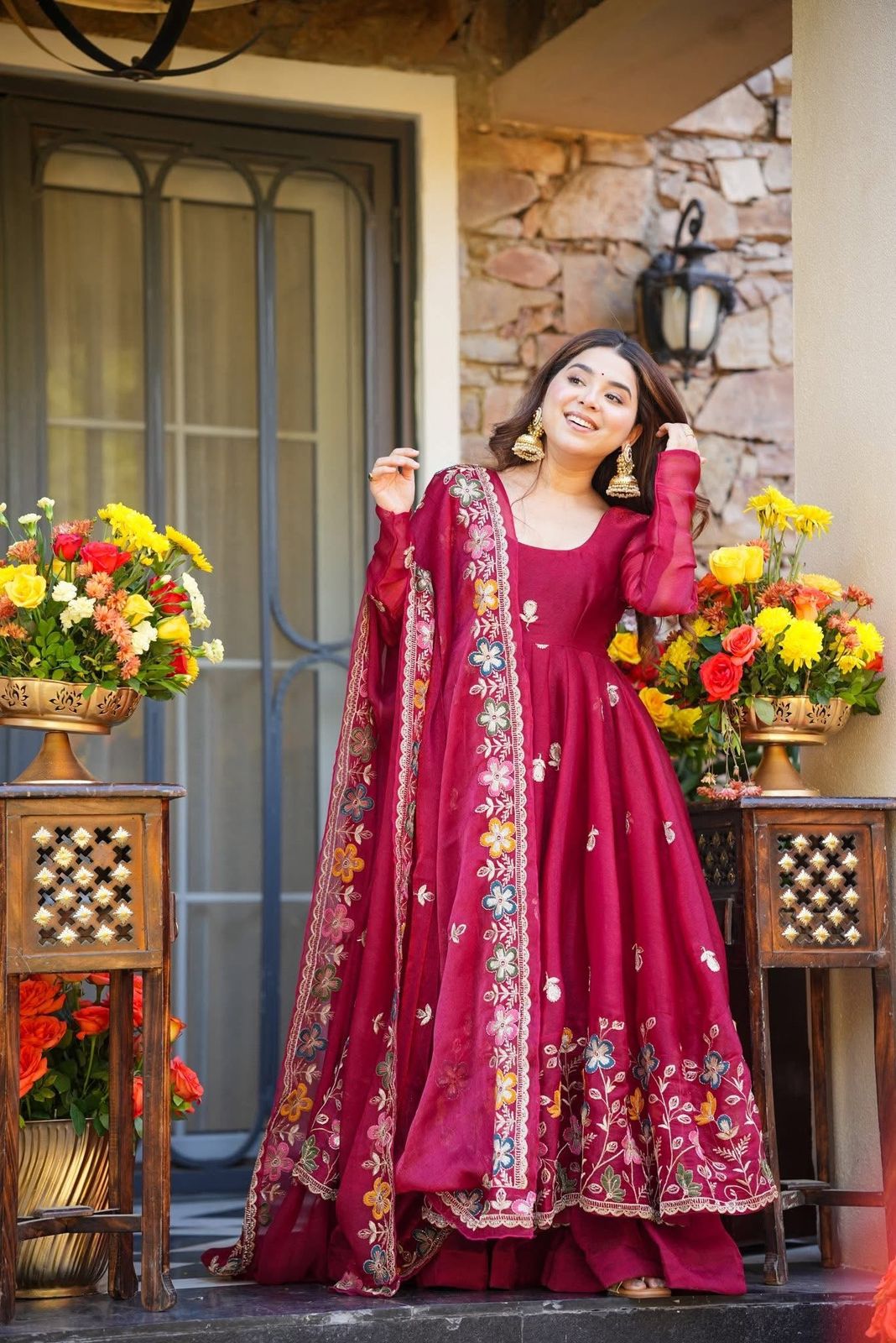 Rani Pink Organza Silk Sequence Work Salwar Suit | Jump Suits, Salwar suit, Casual Suits, Creative suits, Designer Suits, Palazzo Suits, Party Wear Suits, Patiala Suits, Straight Suits