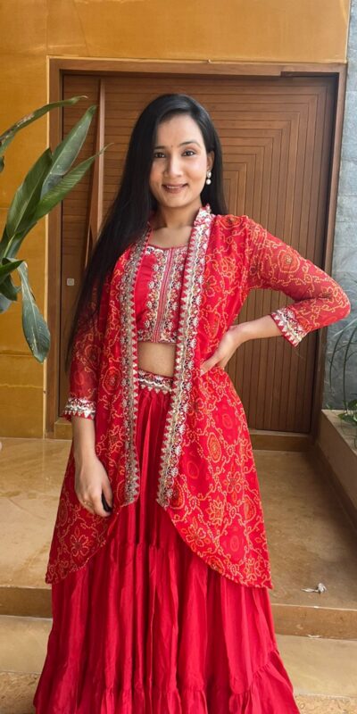 Red Chinon Thread Embroidery Work Lehenga Choli | Lehenga, Bollywood Lehenga, Creative Lehenga, Designer Lehenga, Embroidered Lehenga, Party Wear Lehenga