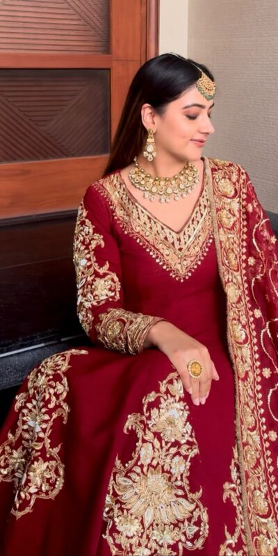 Red Faux Georgette Sequence Lace Work Salwar Suit | Jump Suits, Salwar suit, Casual Suits, Creative suits, Designer Suits, Palazzo Suits, Party Wear Suits, Patiala Suits, Straight Suits