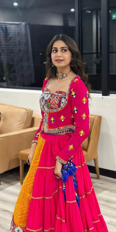 Red Georgette Digital Print Lehenga Choli | Lehenga, Bollywood Lehenga, Creative Lehenga, Designer Lehenga, Embroidered Lehenga, Party Wear Lehenga