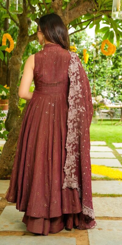Rust Crunchy Embroidery Work Salwar Suit | Jump Suits, Salwar suit, Casual Suits, Creative suits, Designer Suits, Palazzo Suits, Party Wear Suits, Patiala Suits, Straight Suits