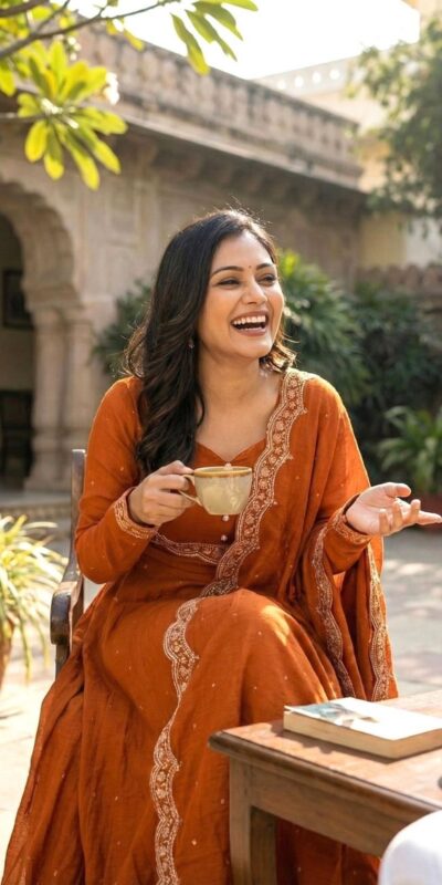 Rust Vichitra Silk Zari Embroidery Work Salwar Suit | Jump Suits, Salwar suit, Casual Suits, Creative suits, Designer Suits, Palazzo Suits, Party Wear Suits, Patiala Suits, Straight Suits