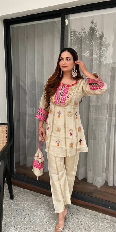 LG 2091 Cream in Cos Moss Mirror Work & Embroidery Work Salwar Suit . Festive Deal ₹2049. Delivery 4-6 Working Days. Shop now. | Jump Suits, Salwar suit, Casual Suits, Creative suits, Designer Suits, Palazzo Suits, Party Wear Suits, Patiala Suits, Straight Suits