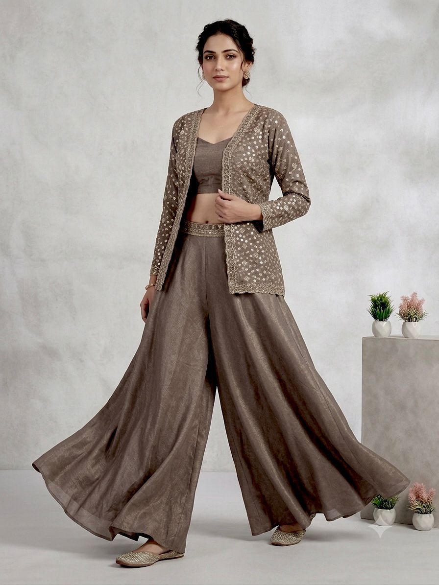 LG 2112 Brown Chinon Salwar Suit Perfect for Wedding, Party, Lohri, Eid, Holi – . Affordable Price ₹1049. Delivery 4-6 Working Days. Shop now. | Jump Suits, Salwar suit, Casual Suits, Creative suits, Designer Suits, Palazzo Suits, Party Wear Suits, Patiala Suits, Straight Suits