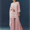 FC 727 Peach Chiffon Georgette Salwar Suit. Perfect for Wedding, Party, Baby Shower, Pooja, Temple Visit – Grab it for ₹2599. Delivery 4-6 Work | Jump Suits, Salwar suit, Casual Suits, Creative suits, Designer Suits, Palazzo Suits, Party Wear Suits, Patiala Suits, Straight Suits