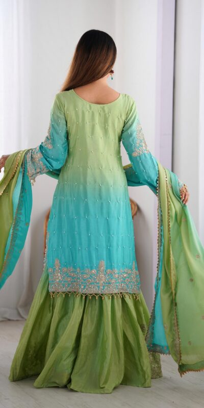 KD 1498 Green Color Chinon Silk Designer Work Salwar Suit in Get it for ₹2499. Delivery 4-6 Working Days. Online Shop now. | Jump Suits, Salwar suit, Casual Suits, Creative suits, Designer Suits, Palazzo Suits, Party Wear Suits, Patiala Suits, Straight Suits