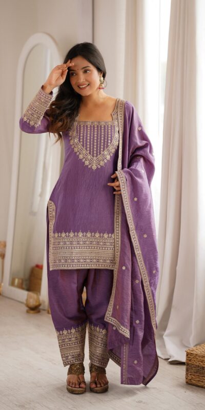 KB 303 Onion Vichitra Silk Salwar Suit with Embroidery Work. Wedding, Party, Festive, Events, Grab it for ₹2049. Delivery 4-6 Working Days. Shop now. | Jump Suits, Salwar suit, Casual Suits, Creative suits, Designer Suits, Palazzo Suits, Party Wear Suits, Patiala Suits, Straight Suits