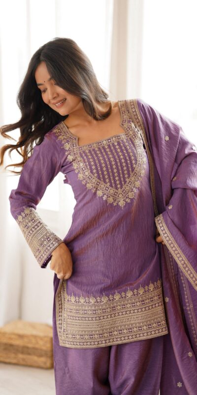 KB 303 Onion Vichitra Silk Salwar Suit with Embroidery Work. Wedding, Party, Festive, Events, Grab it for ₹2049. Delivery 4-6 Working Days. Shop now. | Jump Suits, Salwar suit, Casual Suits, Creative suits, Designer Suits, Palazzo Suits, Party Wear Suits, Patiala Suits, Straight Suits