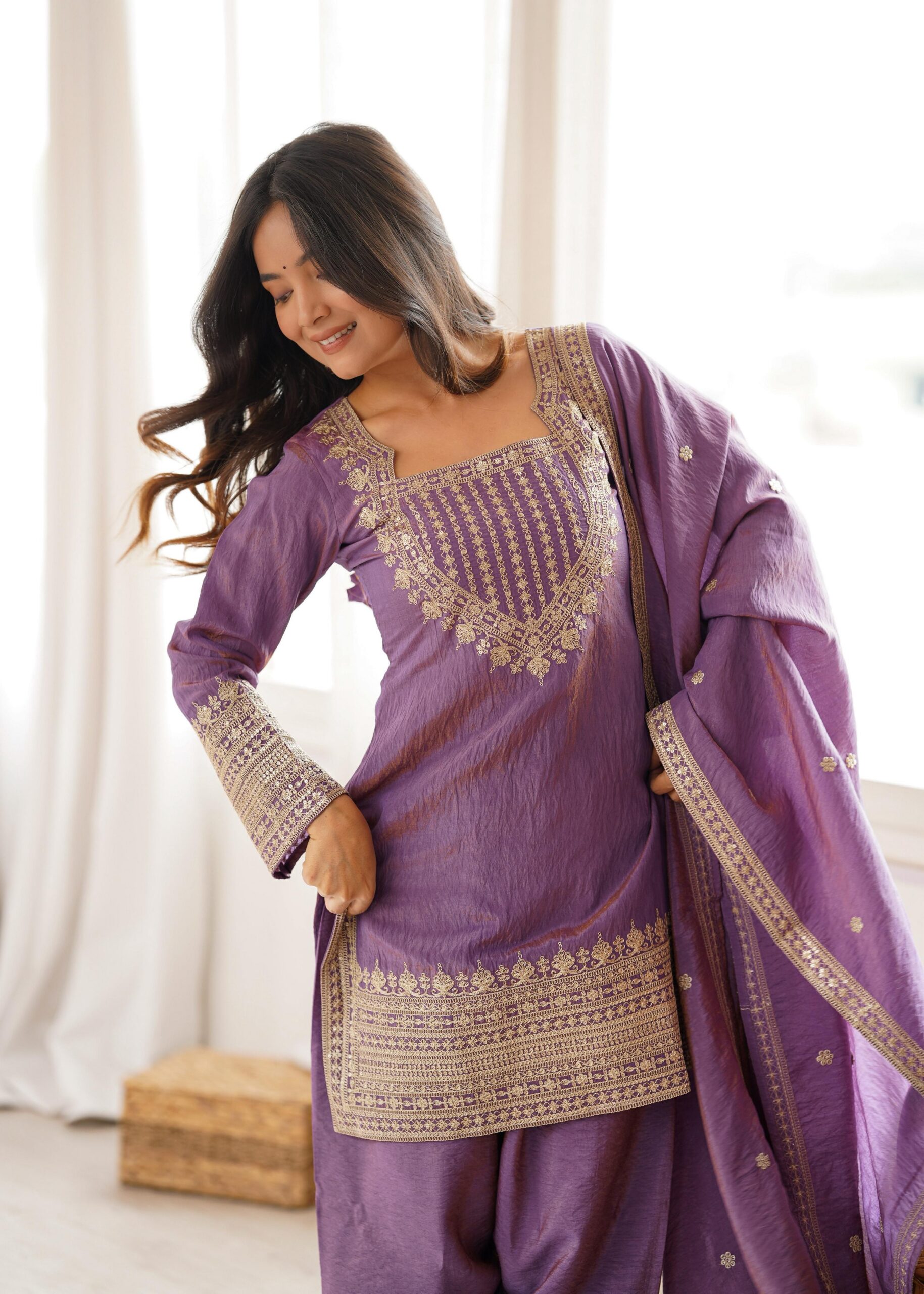KB 303 Onion Vichitra Silk Salwar Suit with Embroidery Work. Wedding, Party, Festive, Events, Grab it for ₹2049. Delivery 4-6 Working Days. Shop now. | Jump Suits, Salwar suit, Casual Suits, Creative suits, Designer Suits, Palazzo Suits, Party Wear Suits, Patiala Suits, Straight Suits