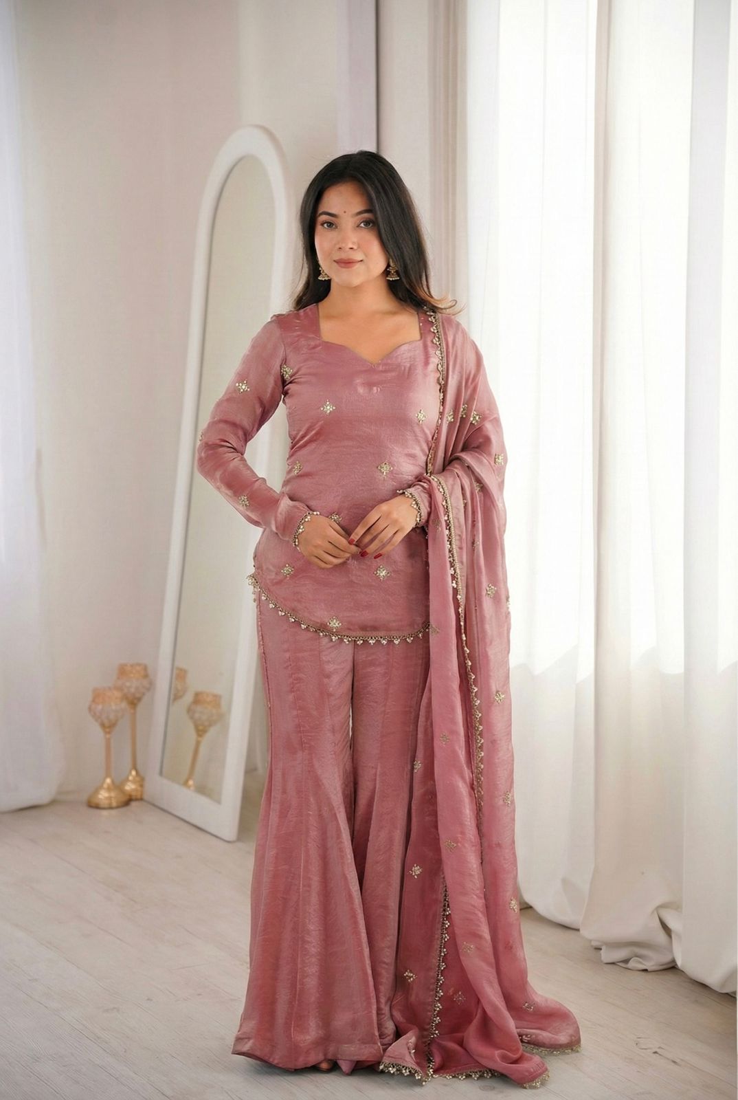 Super Peach Fendy Silk Embroidery Lace Work Salwar Suit | Jump Suits, Salwar suit, Casual Suits, Creative suits, Designer Suits, Palazzo Suits, Party Wear Suits, Patiala Suits, Straight Suits