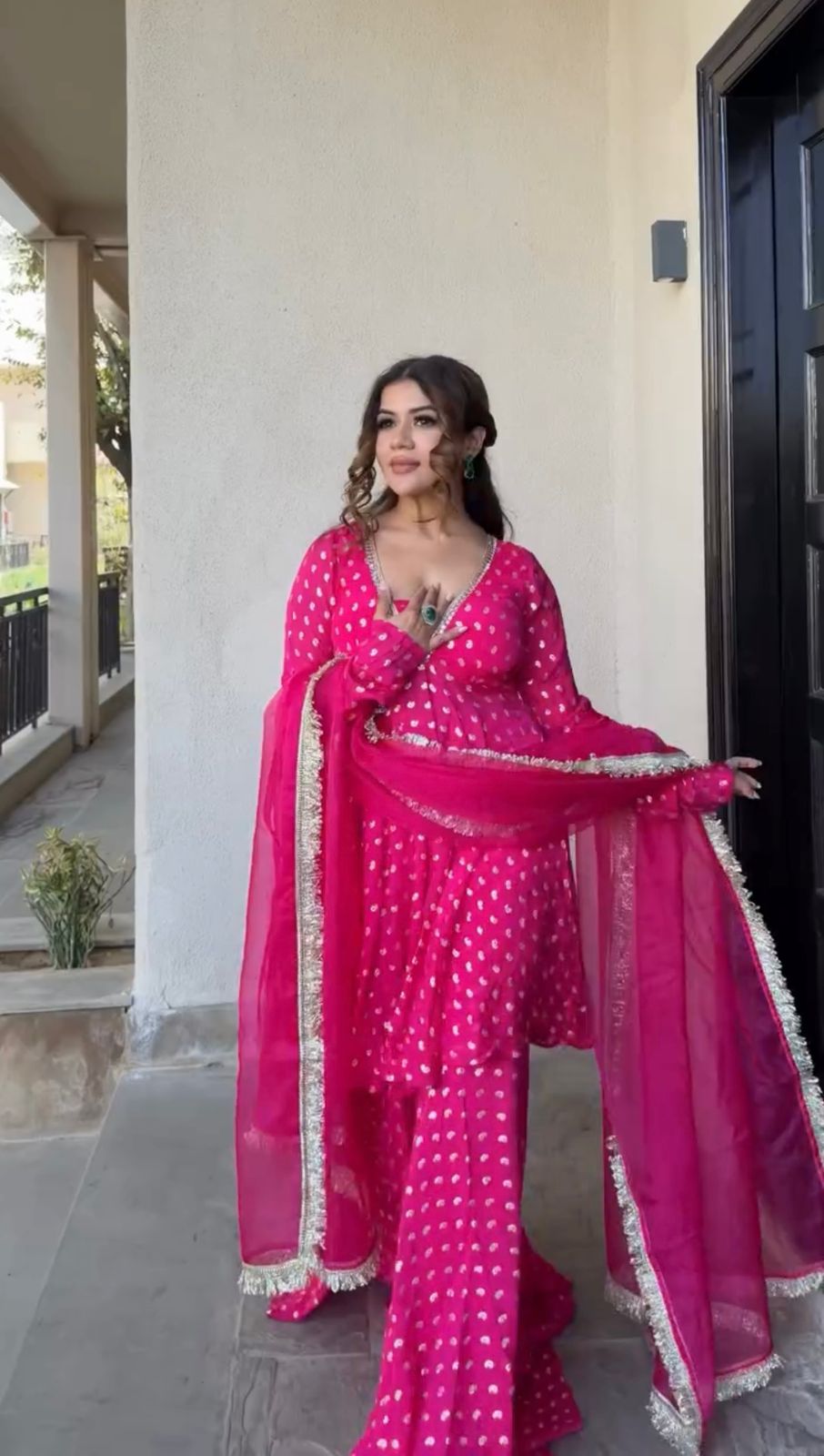 ZSR 3173 Pink Chanderi Jacquard Butti Salwar Suit with Mirror Work & Lace Work. Festive Deal ₹2049. Delivery 4-6 Working Days. Shop now. | Jump Suits, Salwar suit, Casual Suits, Creative suits, Designer Suits, Palazzo Suits, Party Wear Suits, Patiala Suits, Straight Suits