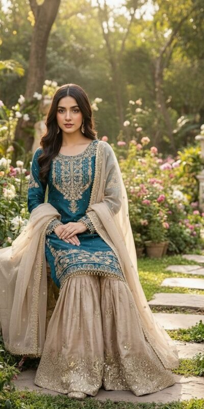 Teal Organza Silk Embroidery Lace Work Salwar Suit | Jump Suits, Salwar suit, Casual Suits, Creative suits, Designer Suits, Palazzo Suits, Party Wear Suits, Patiala Suits, Straight Suits