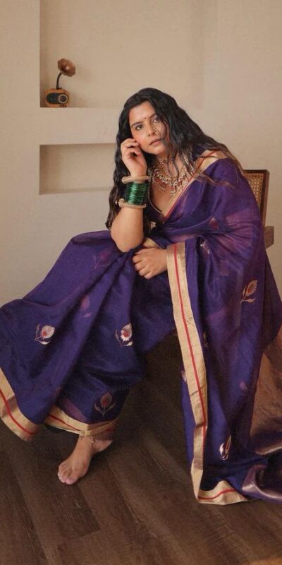 Violet Soft Silk Jacquard Work On All Over Saree | Sarees, Bollywood Sarees, Creative Sarees, Designer Sarees, Embroidered Sarees, Ethnic Saree, Modern Digital sarees, Party Wear Sarees