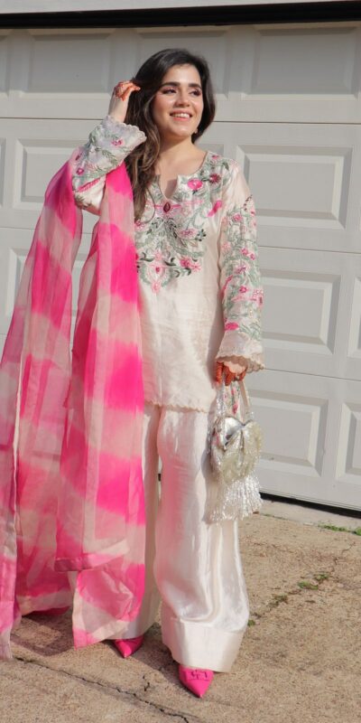White Crap Silk Embroidery Digital Print Salwar Suit | Jump Suits, Salwar suit, Casual Suits, Creative suits, Designer Suits, Palazzo Suits, Party Wear Suits, Patiala Suits, Straight Suits
