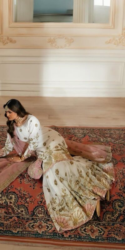 White Georgette Sequence Work Salwar Suit | Jump Suits, Salwar suit, Casual Suits, Creative suits, Designer Suits, Palazzo Suits, Party Wear Suits, Patiala Suits, Straight Suits