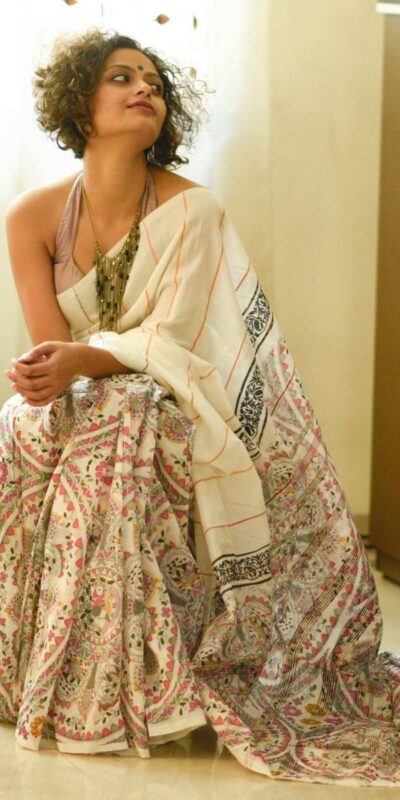 White Heavy Dola Silk Digital Print Saree | Sarees, Bollywood Sarees, Creative Sarees, Designer Sarees, Embroidered Sarees, Ethnic Saree, Modern Digital sarees, Party Wear Sarees