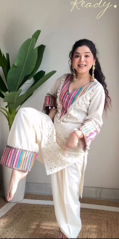 White Khadi Cotton Thread Work Salwar Suit | Jump Suits, Tops & Bottoms, Track Suits, Salwar suit, Casual Suits, Creative suits, Designer Suits, Palazzo Suits, Party Wear Suits, Patiala Suits, Straight Suits, Trendy Wear