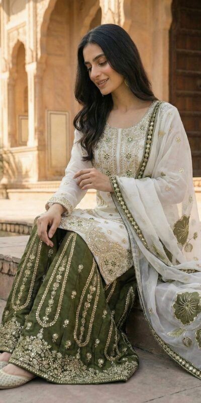 White Organza Silk Digital Print Embroidery Salwar Suit | Jump Suits, Salwar suit, Casual Suits, Creative suits, Designer Suits, Palazzo Suits, Party Wear Suits, Patiala Suits, Straight Suits