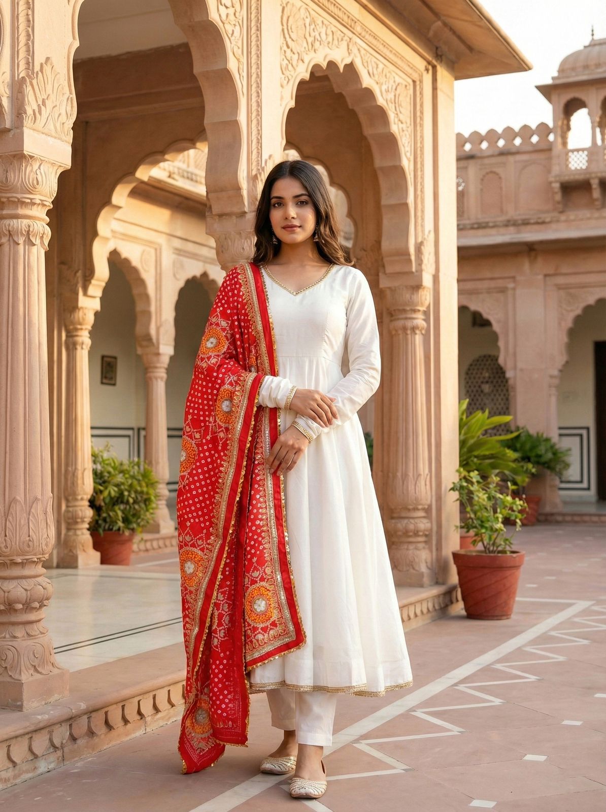 White Roman Silk Digital Print Lace Work Gown | Gowns, Bollywood Gowns, Creative Gowns, Designer Gowns, Embroidered Gowns, Party Wear Gowns