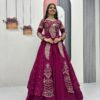 Wine Vichitra Sequence Work Lehenga Choli | Lehenga, Bollywood Lehenga, Creative Lehenga, Designer Lehenga, Embroidered Lehenga, Party Wear Lehenga